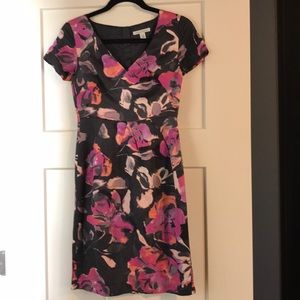 Banana Republic Floral Mini Dress - Pink and Purple